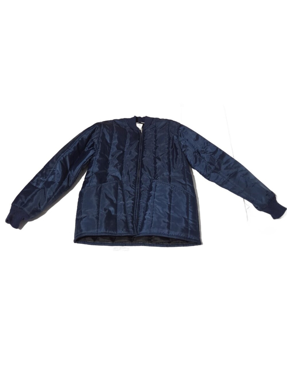 Samco Freezerwear Freezer Jacket Mens Medium Navy Insulated Work Jacket Quilted